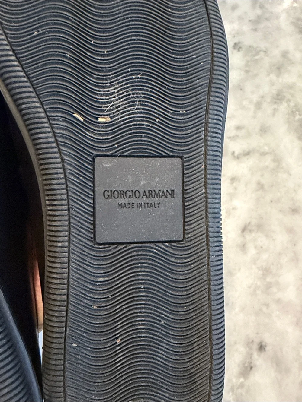 Giorgio Armani Black Leather Bit Loafers with Silver Hardware